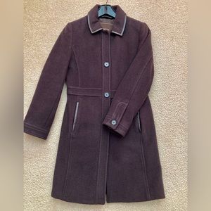 COACH brown wool coat
